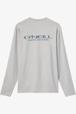 Boy's TRVLR Upf Ls - Stacked Long Sleeve Pullover - Heather Grey | O'Neill