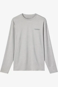 Boy's TRVLR Upf Ls - Stacked Long Sleeve Pullover - Heather Grey | O'Neill
