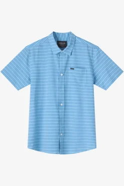 Boy's TRVLR Upf Traverse Stripe Shirt - Blue Fade | O'Neill