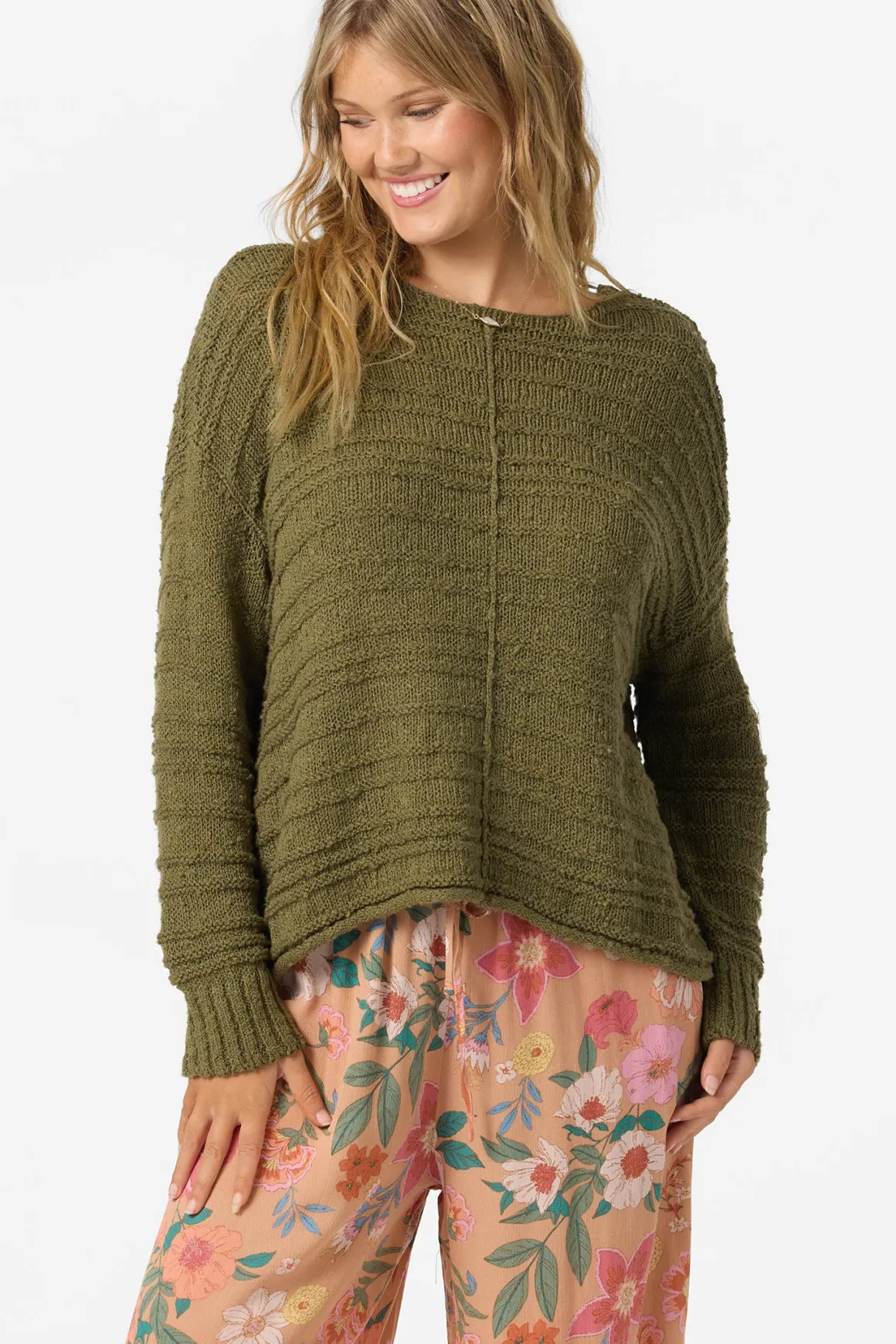 Brayton Long Sleeve Sweater - Martini Olive | O'Neill