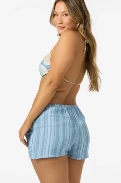 Brenda Waves Stripe Beach Shorts