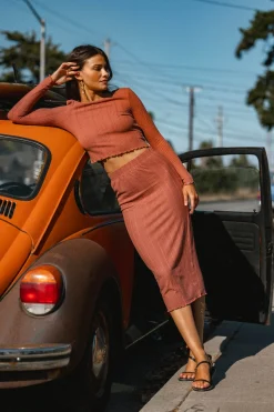 Brennan Midi Skirts - Cedar Wood | O'Neill