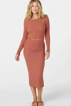 Brennan Midi Skirts - Cedar Wood | O'Neill