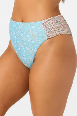 Cabella Long Beach High Waist Cheeky Bottoms - Multi Clr | O'Neill
