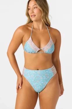 Cabella Long Beach High Waist Cheeky Bottoms - Multi Clr | O'Neill