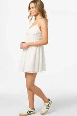 Camden Embroidered Mini Dress Short Dress - White | O'Neill