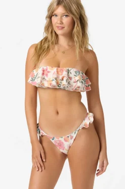 Camellia Floral Diaz Bandeau Top - Vanilla | O'Neill