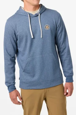 Cantina Hooded Textured Knit Long Sleeve Pullover - Blue Mirage | O'Neill