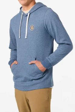 Cantina Hooded Textured Knit Long Sleeve Pullover - Blue Mirage | O'Neill