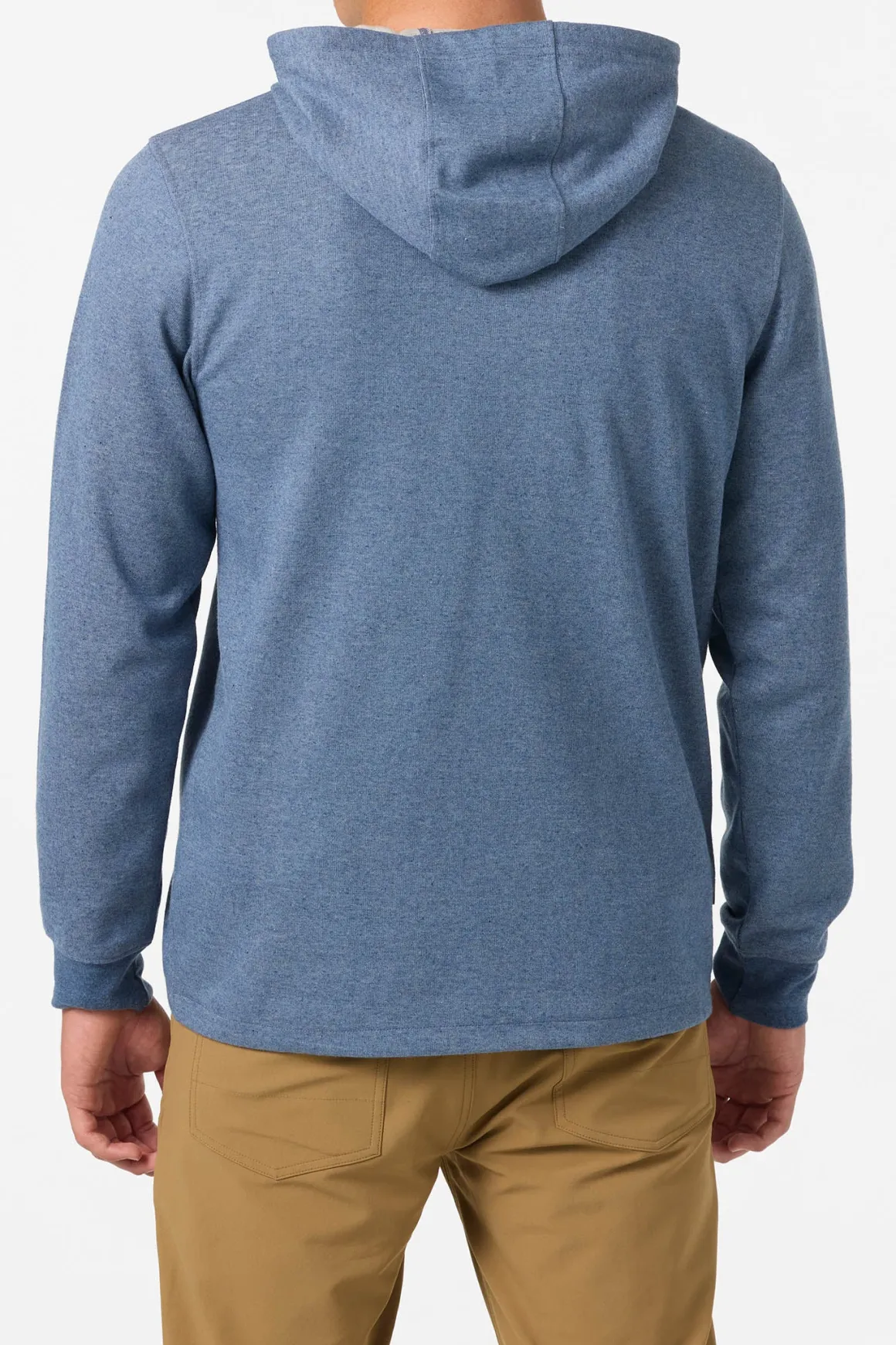 Cantina Hooded Textured Knit Long Sleeve Pullover - Blue Mirage | O'Neill