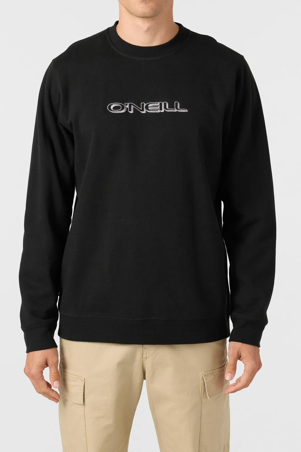 Capitola Crew Crew Neck Fleece - Black | O'Neill