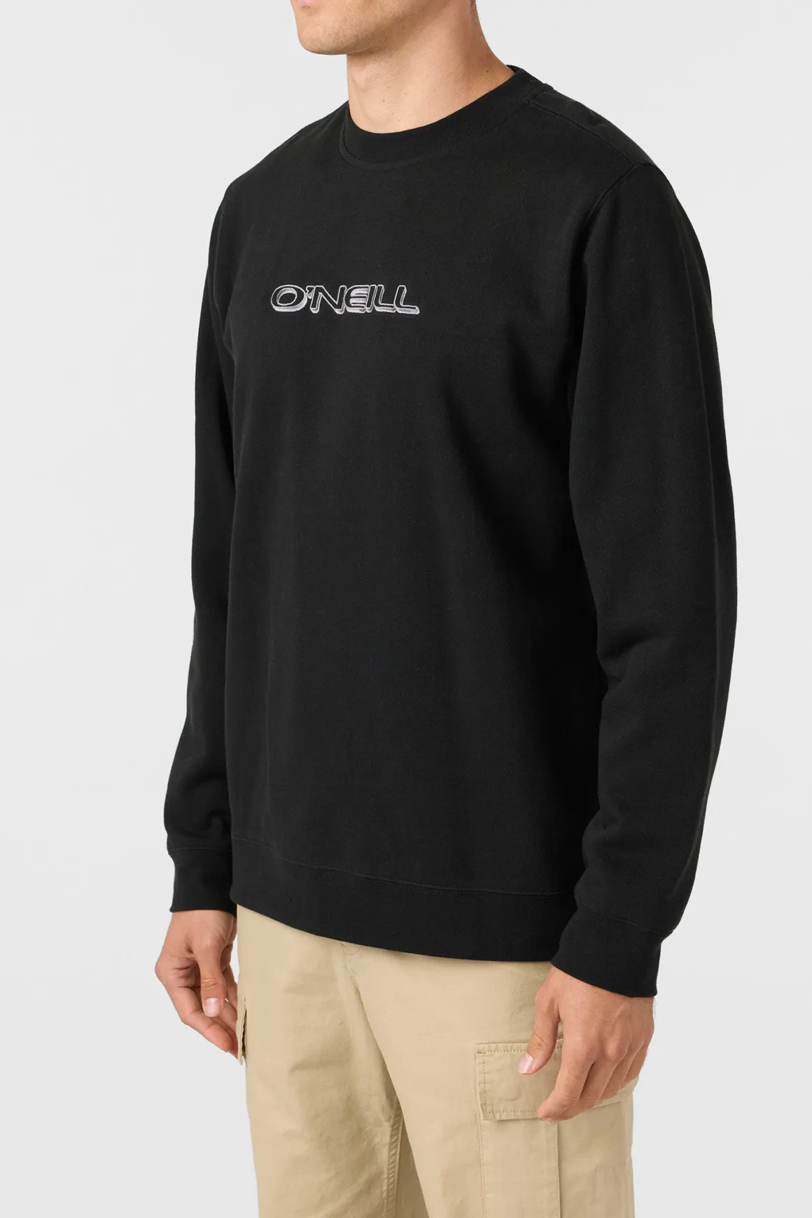 Capitola Crew Crew Neck Fleece - Black | O'Neill