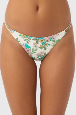 Cara Floral Bondi Skimpy Bottoms - Vanilla | O'Neill