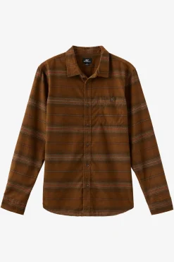 Caruso Stripe Cord Standard Fit Long Sleeve Shirt - Dachshund | O'Neill