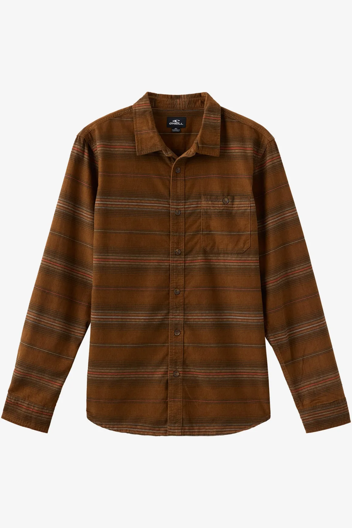 Caruso Stripe Cord Standard Fit Long Sleeve Shirt - Dachshund | O'Neill