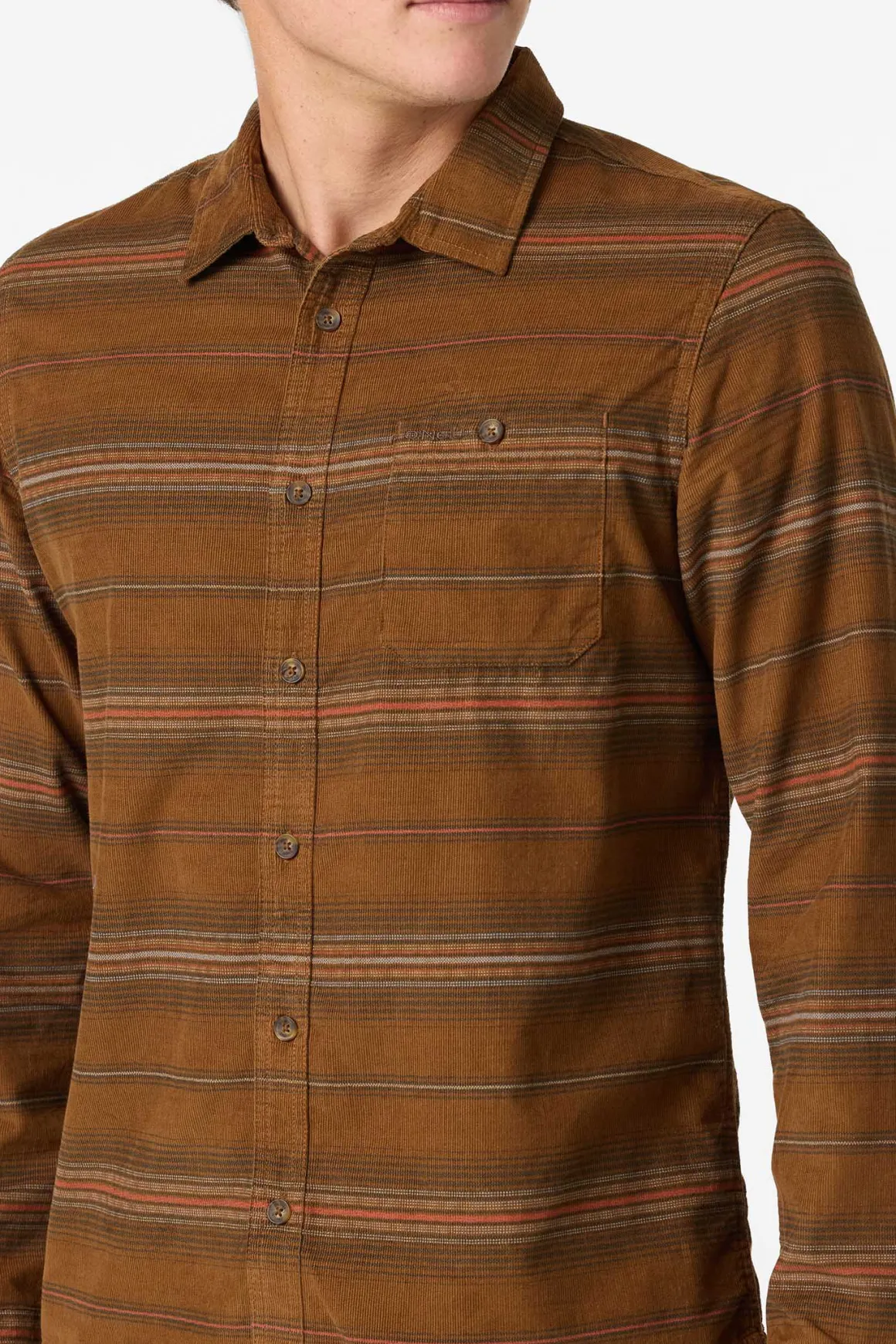 Caruso Stripe Cord Standard Fit Long Sleeve Shirt - Dachshund | O'Neill