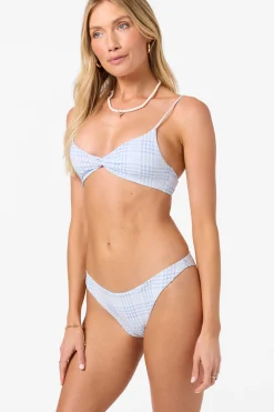 Catamaran Plaid Malibu Bralette Top - Azurine | O'Neill