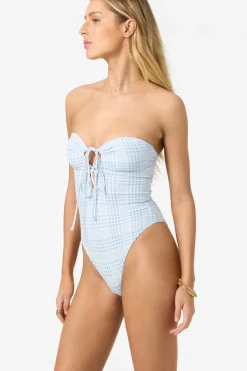 Catamaran Plaid Poolside One-Piece - Azurine | O'Neill