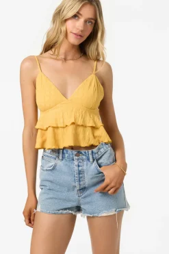 Chloey Sleeveless Top - Bright Gold | O'Neill