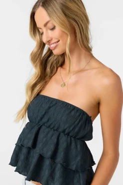 Chloey Sleeveless Tube Top - Slate | O'Neill