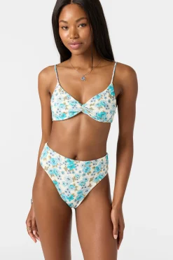 Coastal Floral Malibu Bralette Top - Blue Mist | O'Neill