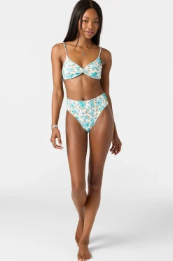 Coastal Floral Malibu Bralette Top - Blue Mist | O'Neill