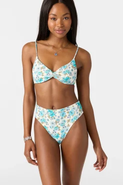 Coastal Floral Malibu Bralette Top - Blue Mist | O'Neill