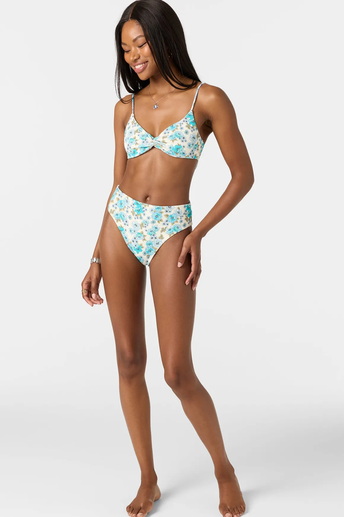 Coastal Floral Maxwell Cheeky Bottoms - Blue Mist | O'Neill