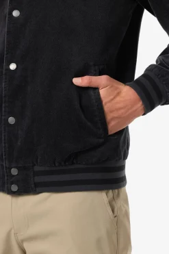 Cowell Cord Bomber Varsity Jacket - Phantom | O'Neill