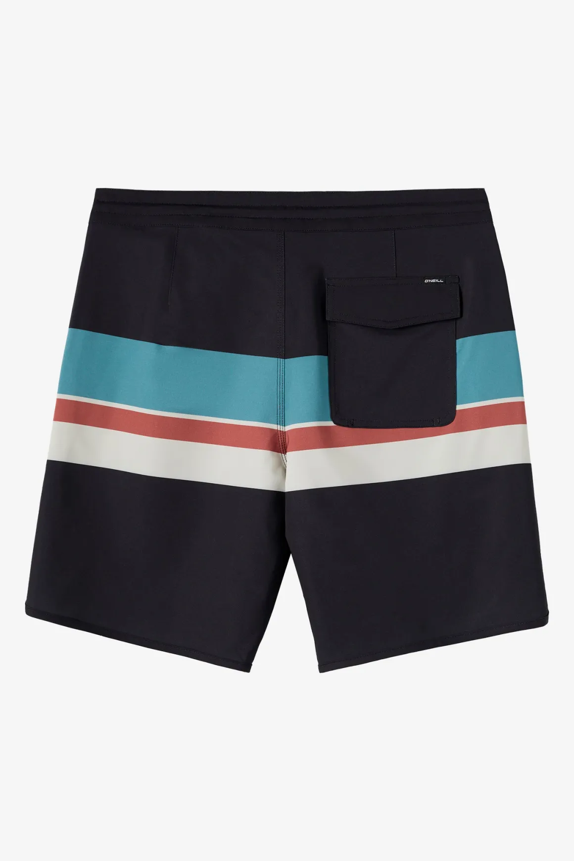 Cruzer Stripe Scallop 18" Boardshorts - Black | O'Neill