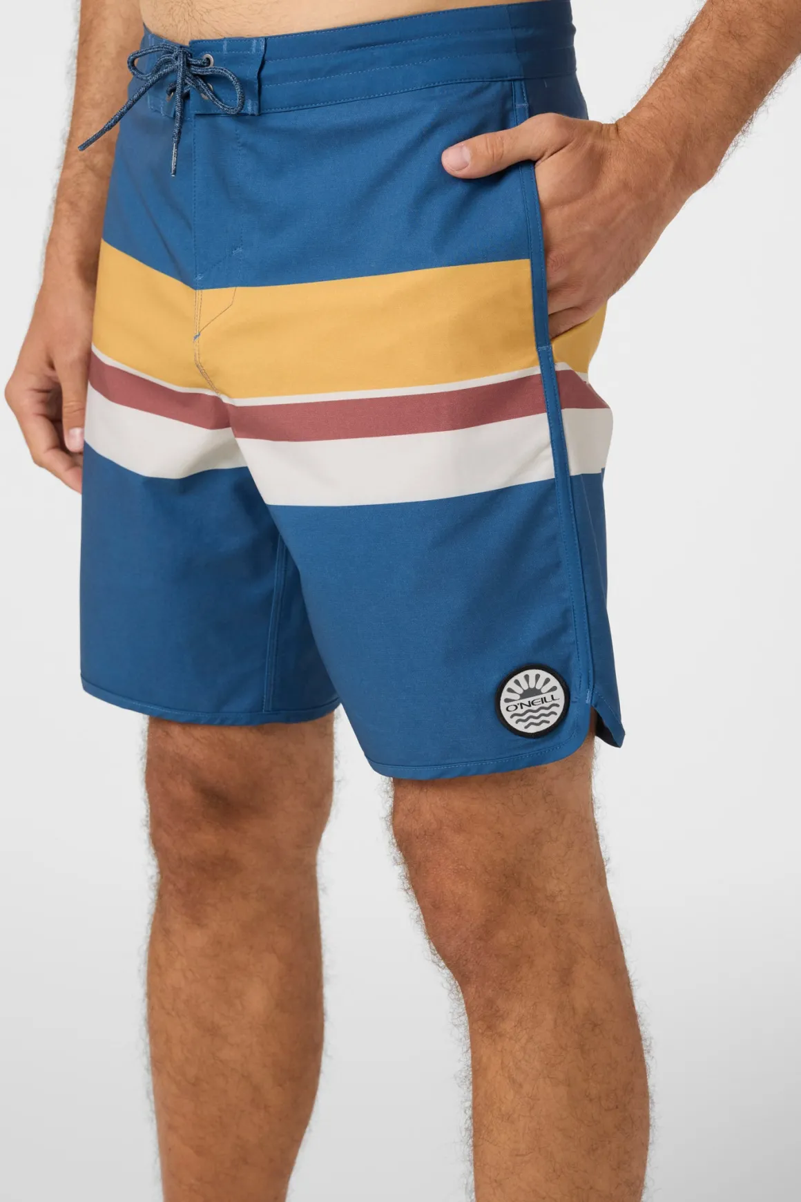 Cruzer Stripe Scallop 18" Boardshorts - Indigo | O'Neill