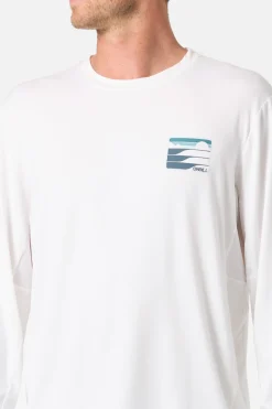 Dawn Upf Ls Tee Standard Fit Long Sleeve Tee - White | O'Neill