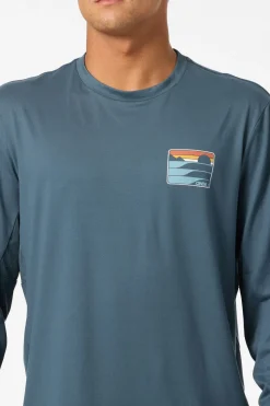 Dawn Upf Ls Tee Standard Fit Long Sleeve Tee - Dark Slate | O'Neill