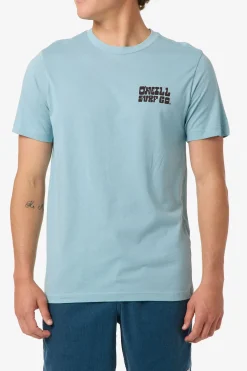 De La Cruzer Classic Tee Standard Fit Tee - Stone Blue | O'Neill