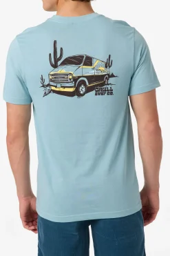 De La Cruzer Classic Tee Standard Fit Tee - Stone Blue | O'Neill