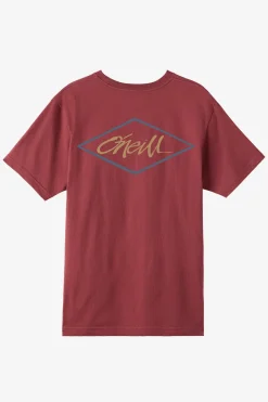 Diamond Standard Fit Tee - Oxblood Red | O'Neill