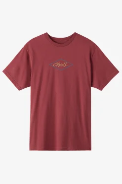 Diamond Standard Fit Tee - Oxblood Red | O'Neill