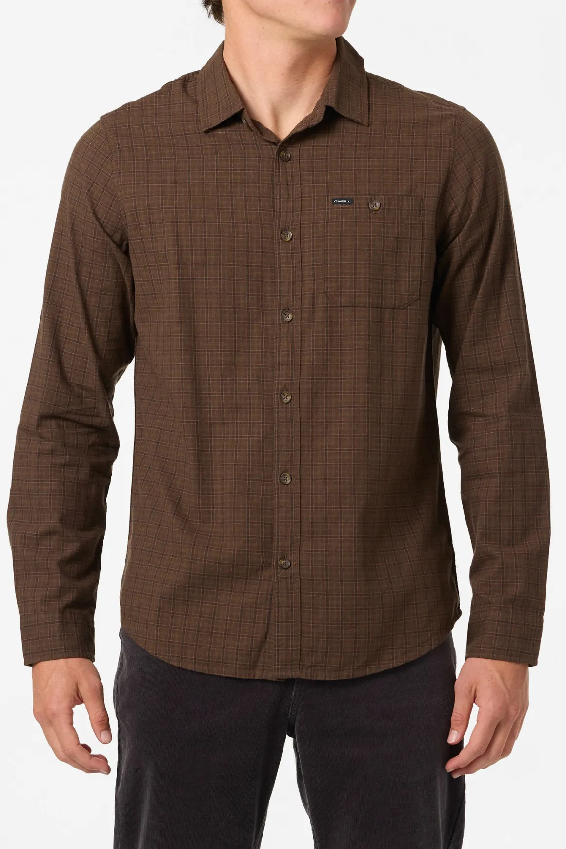 Dodgy Ls Shirt Standard Fit Long Sleeve Shirt - Turkish Coffee | O'Neill