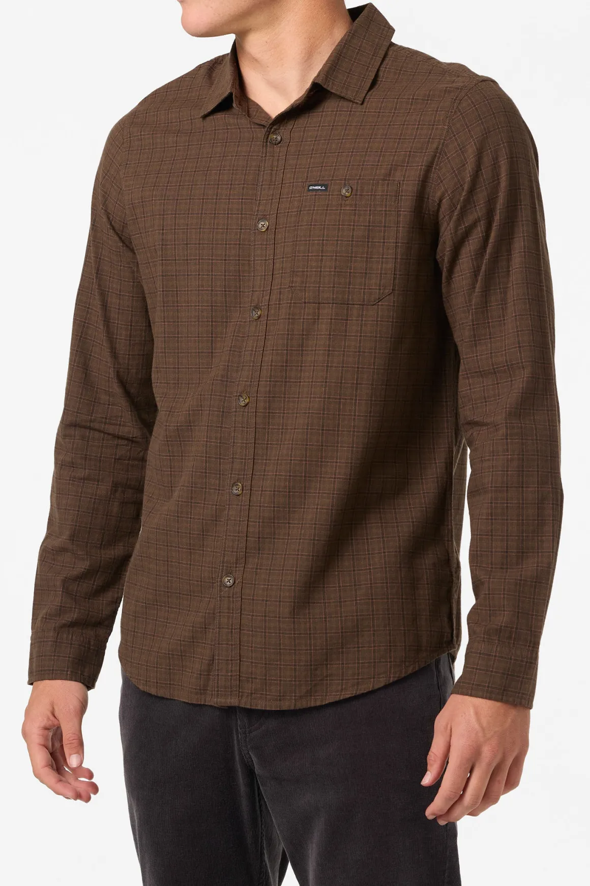 Dodgy Ls Shirt Standard Fit Long Sleeve Shirt - Turkish Coffee | O'Neill