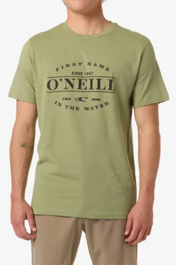 East Cliff Classic Tee Standard Fit Tee - Oil Green | O'Neill