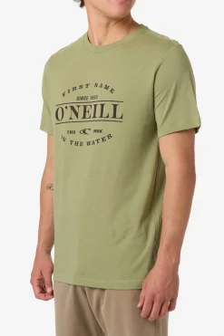 East Cliff Classic Tee Standard Fit Tee - Oil Green | O'Neill