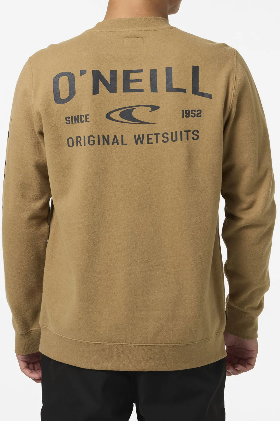 Fifty Two Cliffs Crew Crew Neck Fleece - Dark Khaki | O'Neill