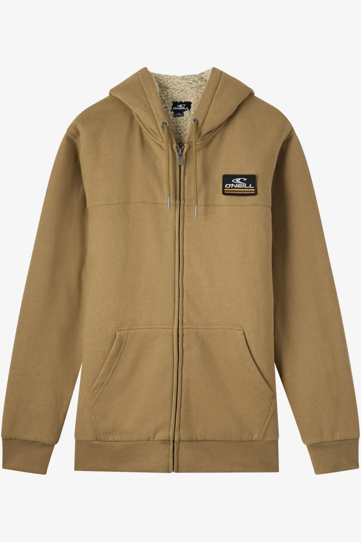 Fifty Two High Pile Zip Zip Fleece - Dark Khaki | O'Neill