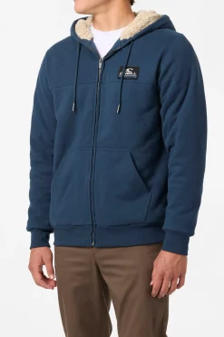 Fifty Two High Pile Zip Zip Fleece - Midnight Navy | O'Neill