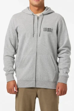 Fifty Two Zip Zip Fleece - Heather Grey | O'Neill