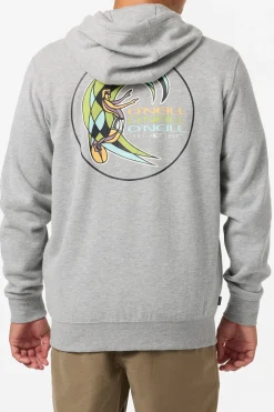 Fifty Two Zip Zip Fleece - Heather Grey | O'Neill