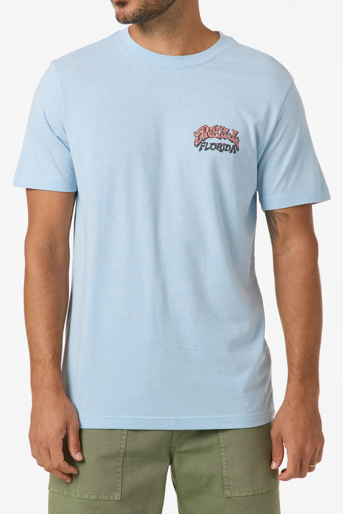 Florida Man Classic Tee Standard Fit Tee - Sky Blue Heather | O'Neill