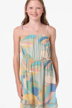 Girl's Alden Butterfly Short Dress - Desert Sage | O'Neill