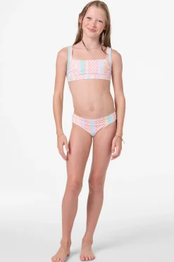 Girl's Bali Floral Square Neck Set - Tapioca | O'Neill