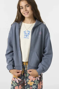 Girl's Barlow Zip Fleece - Slate | O'Neill